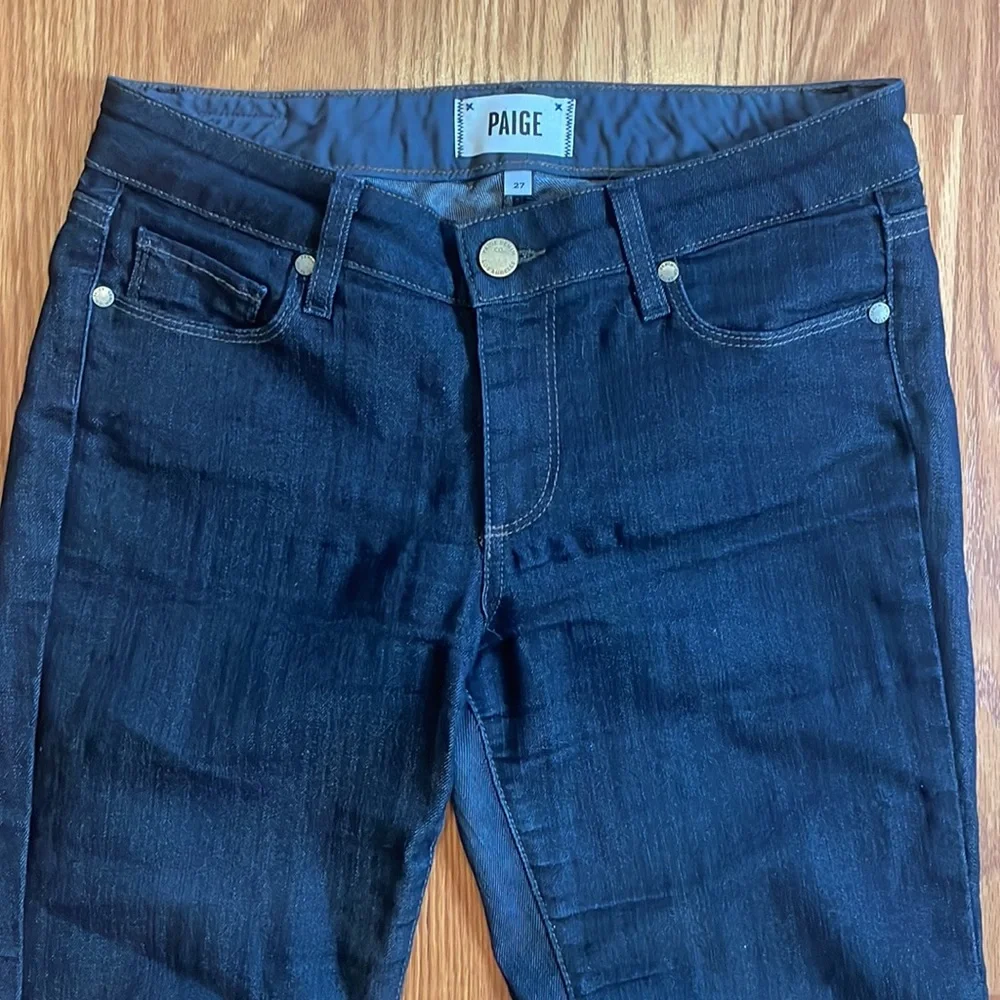 PAIGE Skyline Skinny Jeans in Twilight Wash Size 27‎ EUC